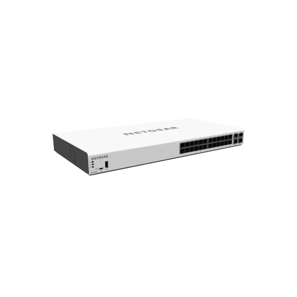 NETGEAR GC728X 28-PORT GIGABIT SMART CLOUD SWITCH-Insight Managed  w/2-SFP and 2-SFP PLUS FIBER PORTS